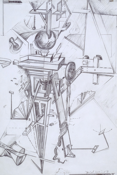 Daniel Libeskind (*1946). Fantasie mit Zeichengeräten, 1981